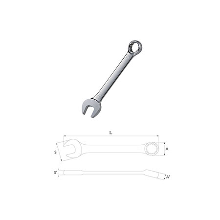 Wrench Cyfuniad Byr - SSP00106