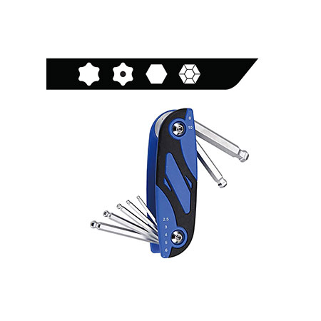 Set Kunci Lipat - Mini Folding Key Wrench Set (Nylon)